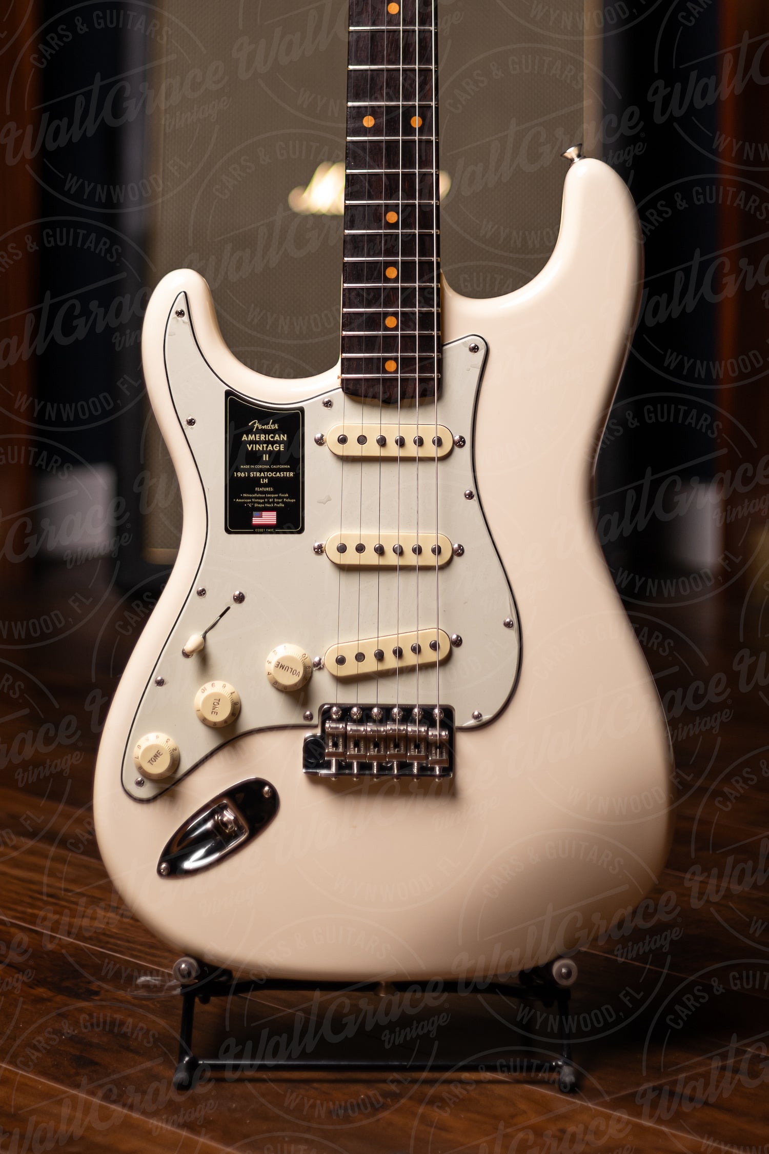 Fender American Vintage II 1961 Stratocaster® Left Handed Electric Guitar - Olympic White