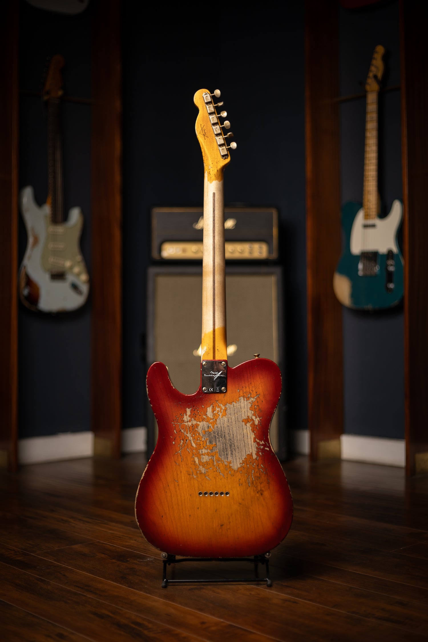 Fender Custom Shop 1952 Telecaster Super Heavy Relic Electric Guitar - Aged Cherry Sunburst