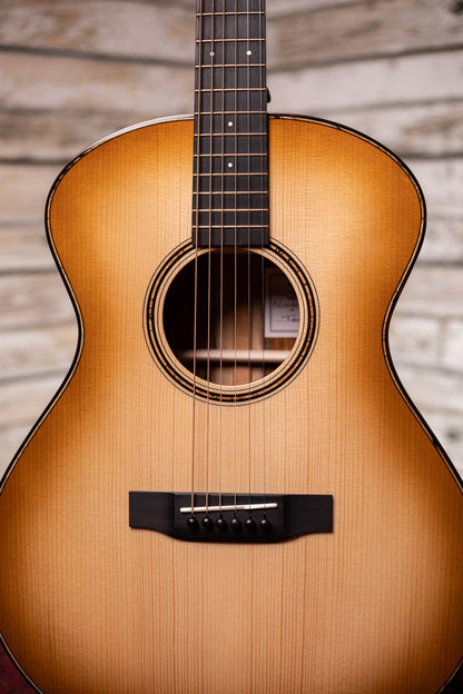 Bedell Revolution Orchestra Acoustic Guitar - Tanned Leather Burst