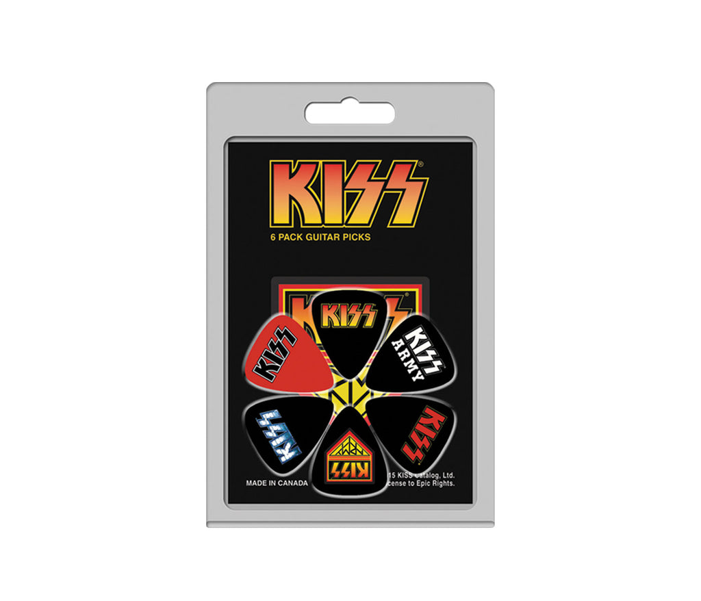 Kiss Guitar Picks 6-Pack