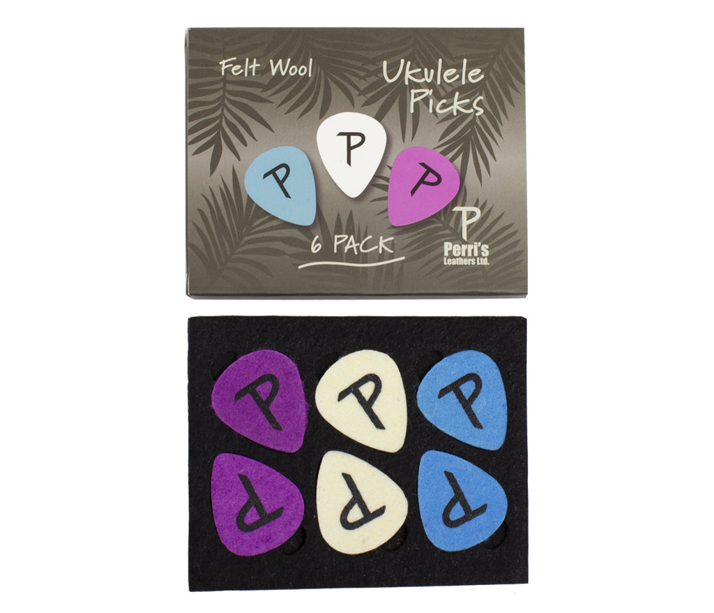 Felt Wool Ukulele Picks - 6 Pack