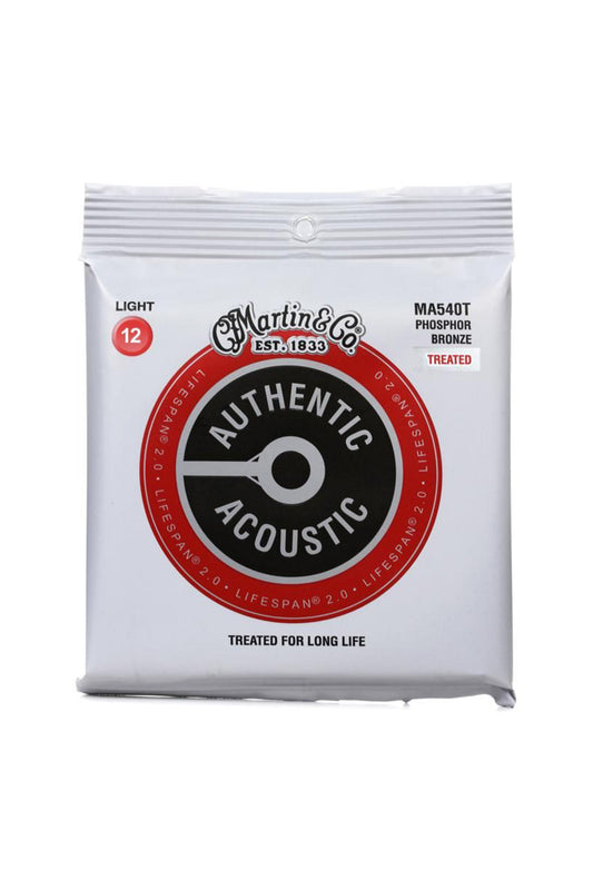 Martin MA540T Authentic Acoustic Lifespan 2.0 Strings - Light 12's