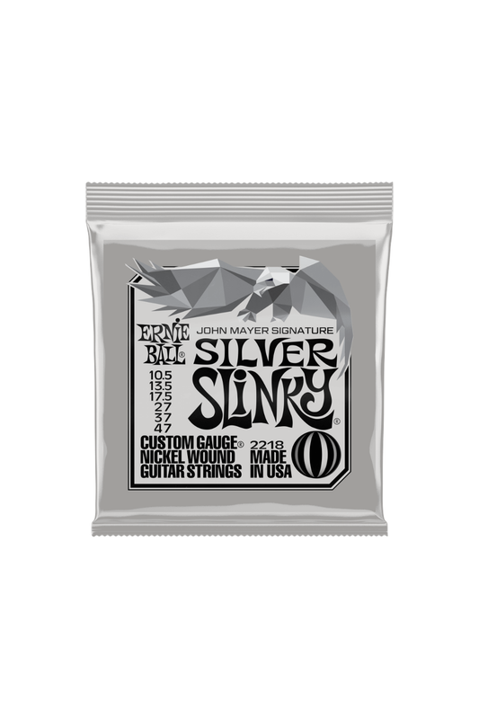 Ernie Ball John Mayer Signature Silver Slinky Nickel Wound Electric Guitar Strings 10.5-47