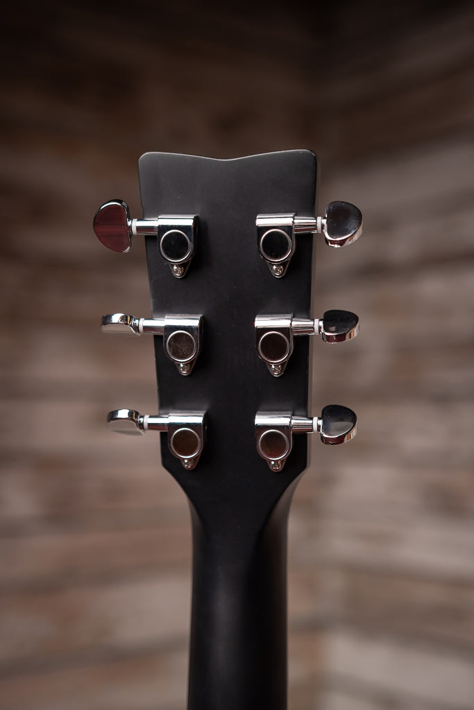 Yamaha FG-TA TransAcoustic Dreadnought Guitar - Black