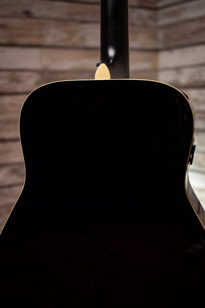 Yamaha FG-TA TransAcoustic Dreadnought Guitar - Black