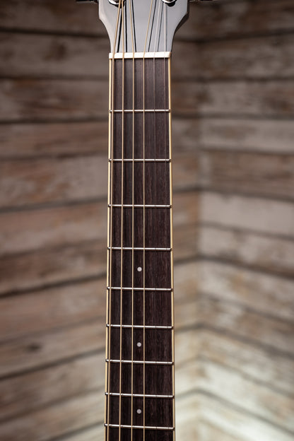 Yamaha FG-TA TransAcoustic Dreadnought Guitar - Black