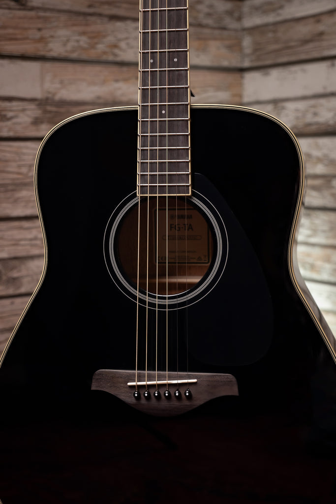 Yamaha FG-TA TransAcoustic Dreadnought Guitar - Black