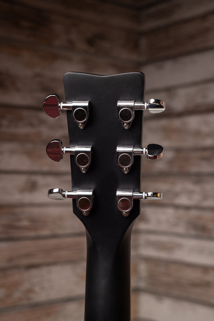 Yamaha FG-TA TransAcoustic Dreadnought Guitar - Black