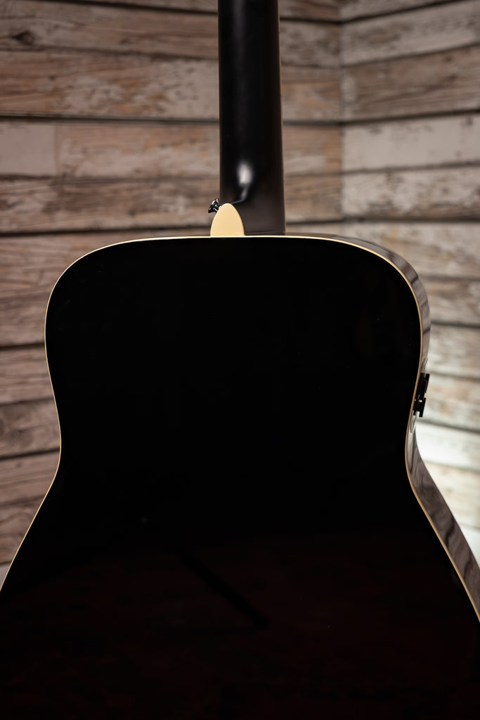 Yamaha FG-TA TransAcoustic Dreadnought Guitar - Black
