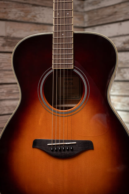Yamaha FS-TA TransAcoustic Concert Acoustic Guitar - Brown Sunburst