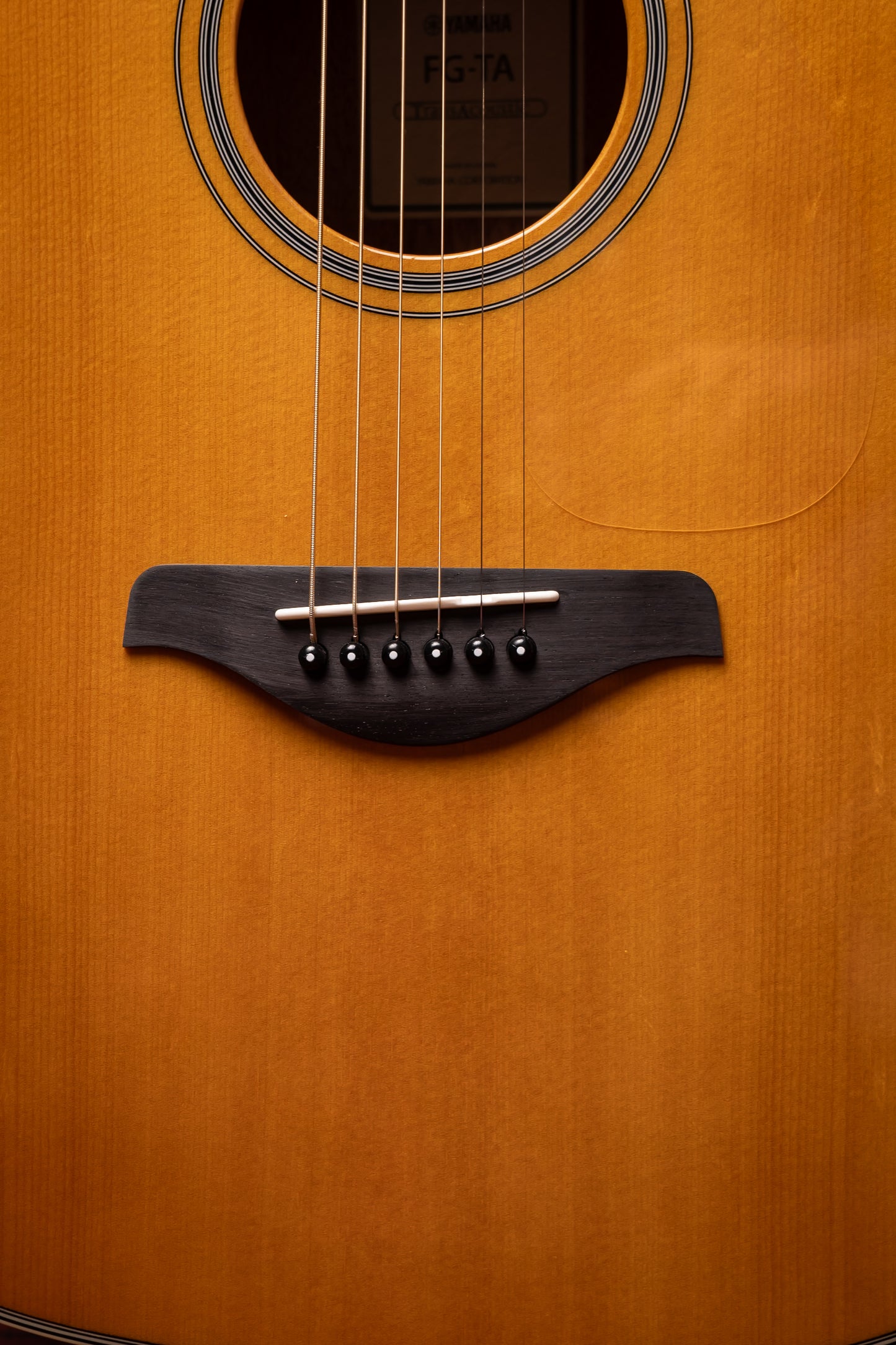 Yamaha FG-TA TransAcoustic Acoustic-Electric Dreadnought Guitar - Vintage Tint