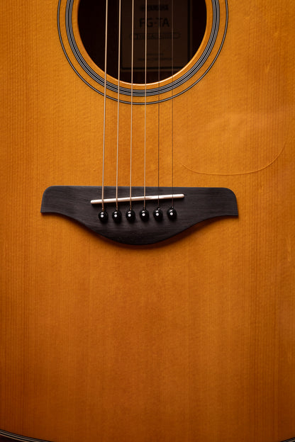 Yamaha FG-TA TransAcoustic Acoustic-Electric Dreadnought Guitar - Vintage Tint