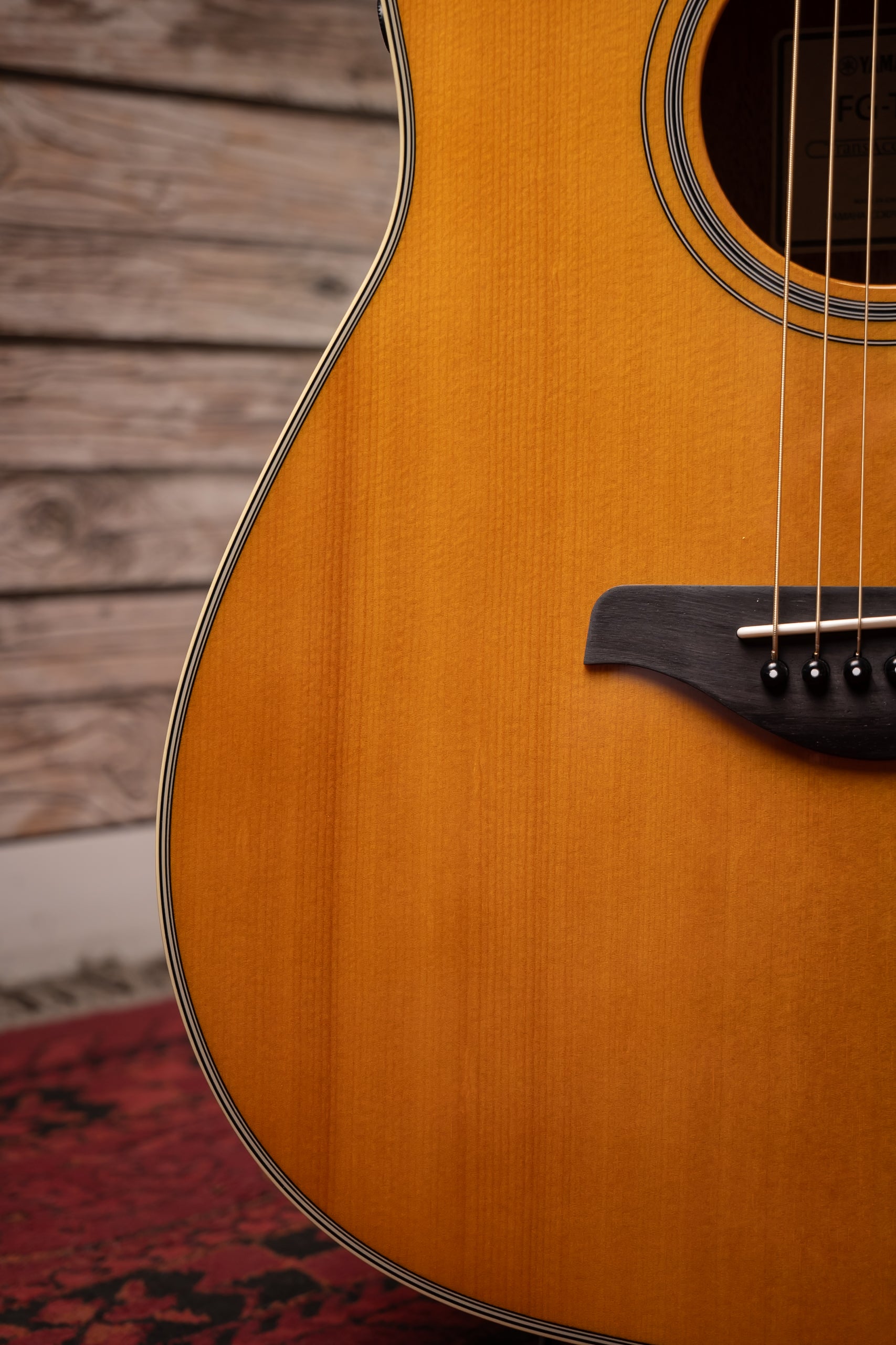 Yamaha FG-TA TransAcoustic Acoustic-Electric Dreadnought Guitar - Vintage Tint