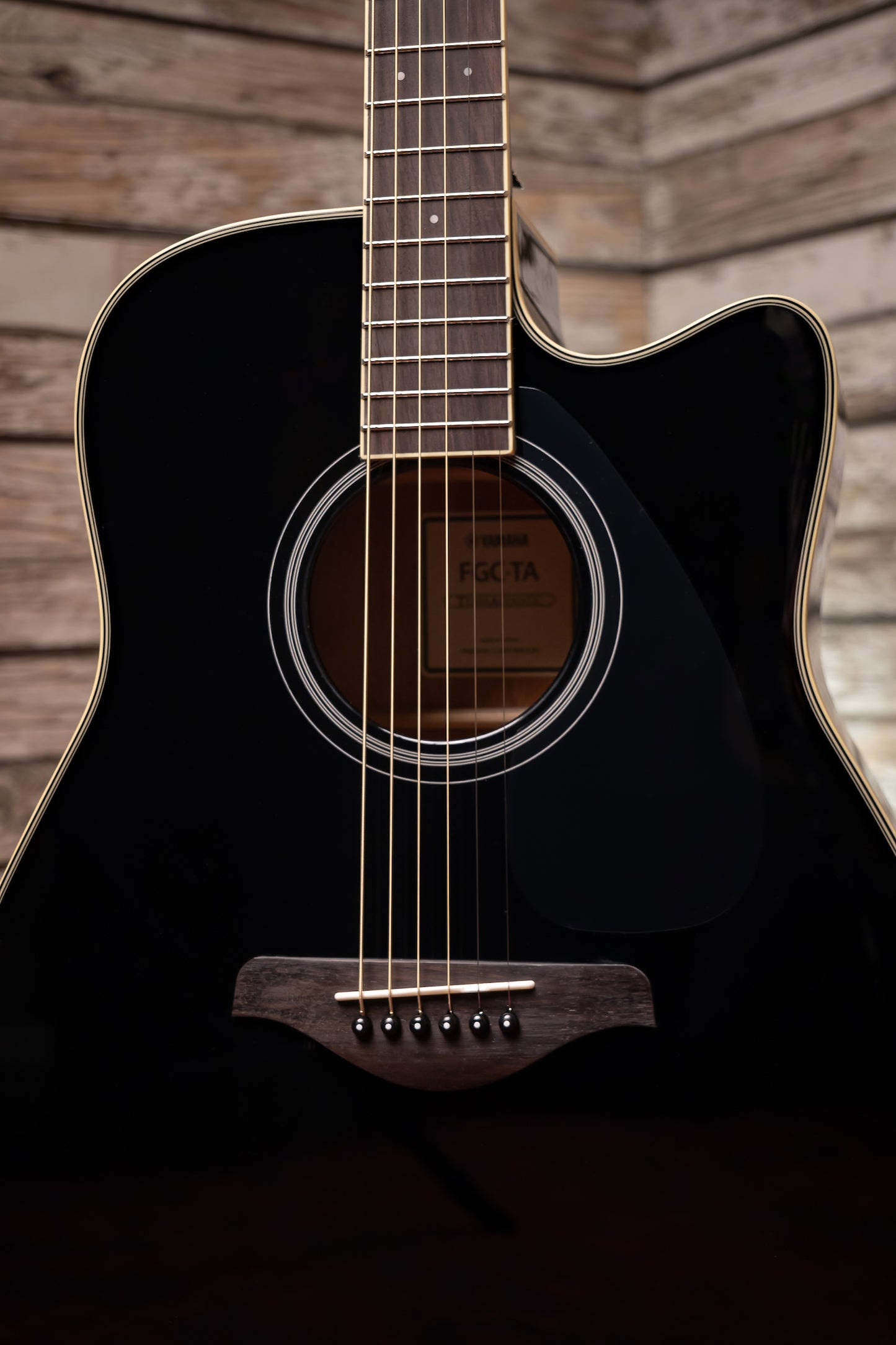 Yamaha FGC-TA TransAcoustic Guitar - Black