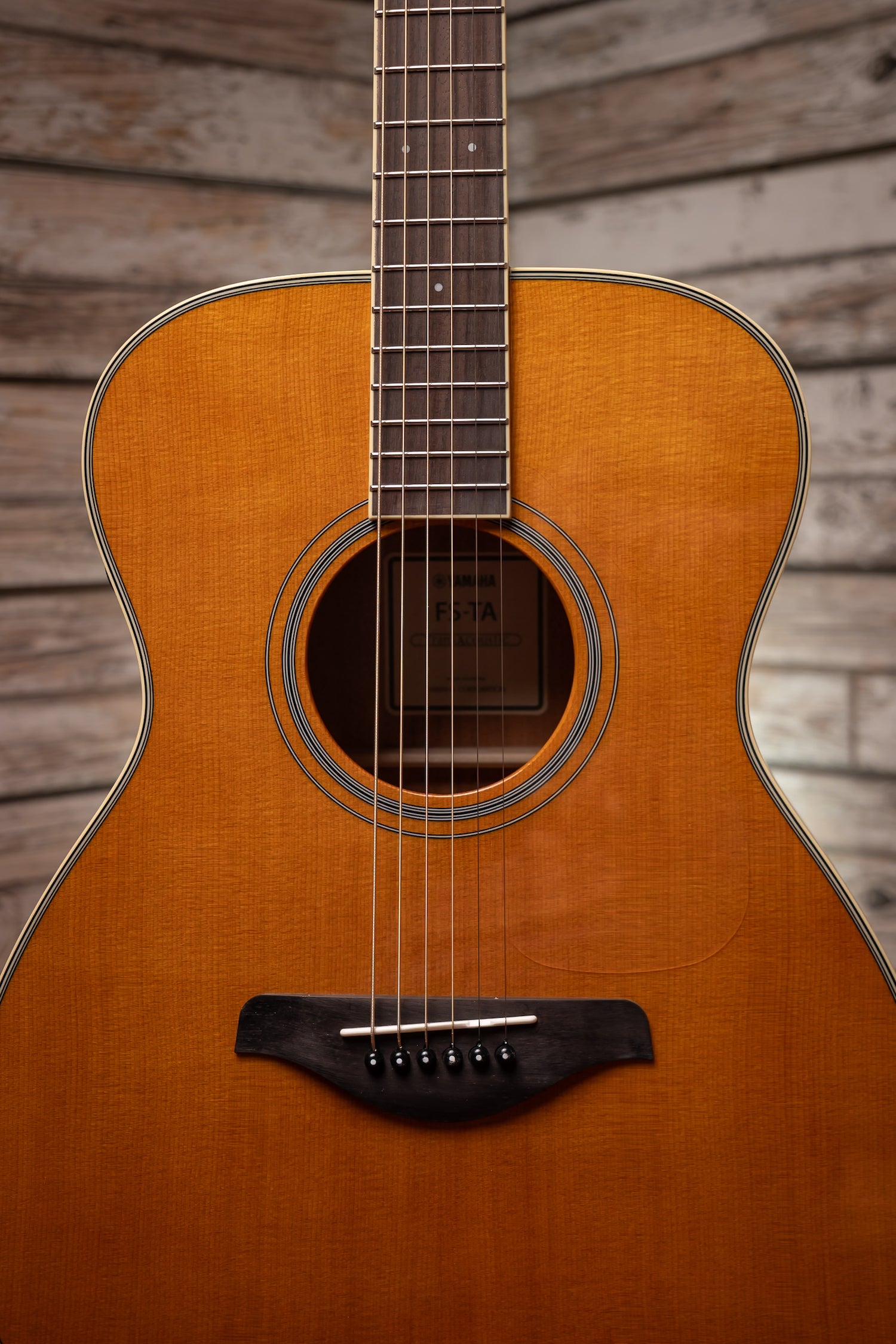 Yamaha FS-TA TransAcoustic Acoustic-Electric Concert Guitar - Vintage Tint