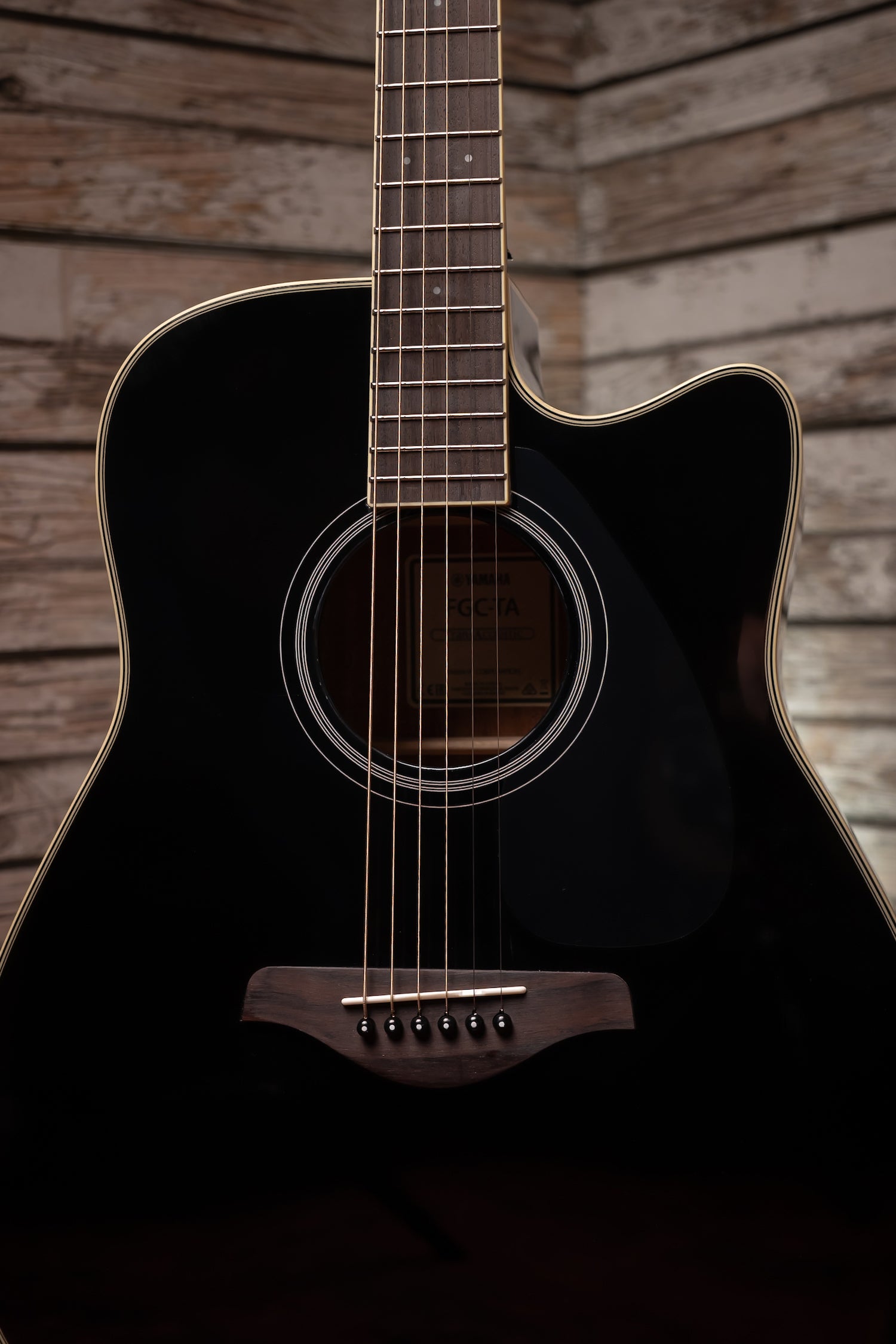 Yamaha FGC-TA TransAcoustic Guitar - Black