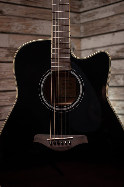 Yamaha FGC-TA TransAcoustic Guitar - Black
