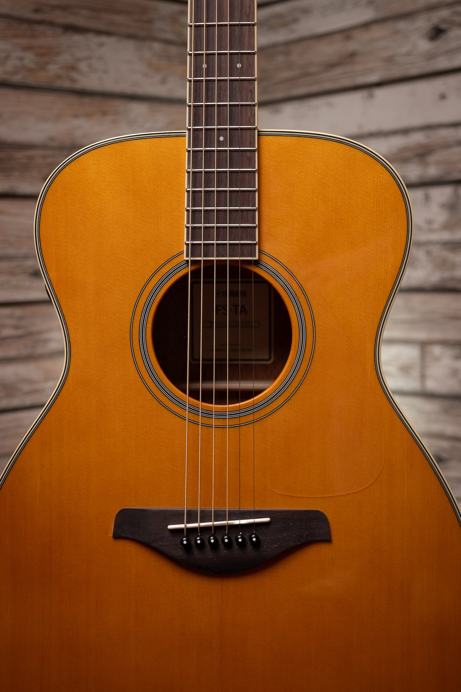 Yamaha FS-TA TransAcoustic Acoustic-Electric Concert Guitar - Vintage Tint