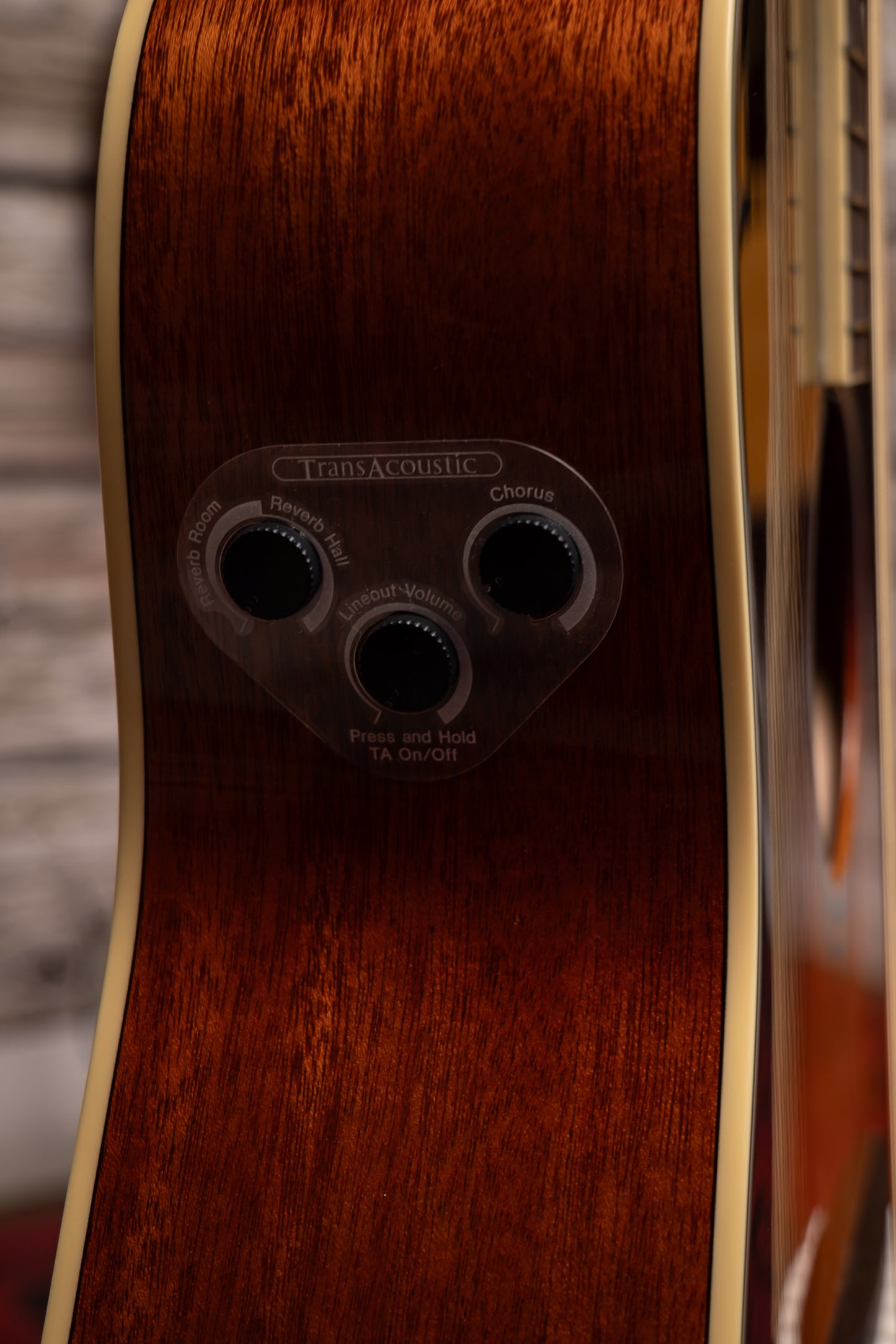 Yamaha FG-TA TransAcoustic Dreadnought Guitar - Brown Sunburst