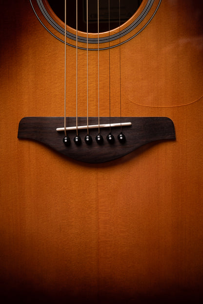 Yamaha FGC-TA TransAcoustic Dreadnought Acoustic-Electric Guitar - Brown Sunburst