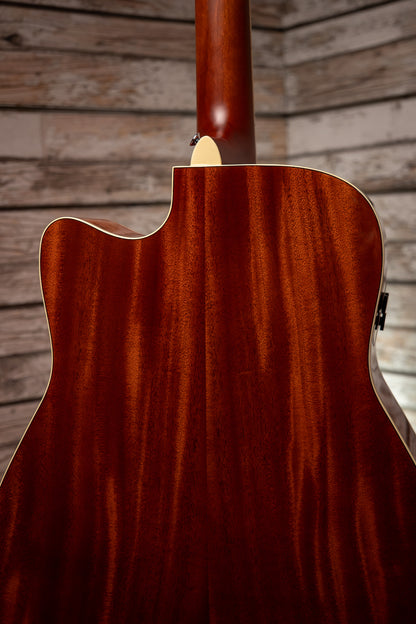 Yamaha FGC-TA TransAcoustic Dreadnought Acoustic-Electric Guitar - Brown Sunburst