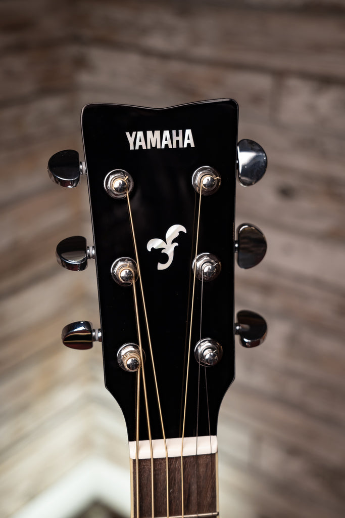 Yamaha FG-TA TransAcoustic Dreadnought Guitar - Black
