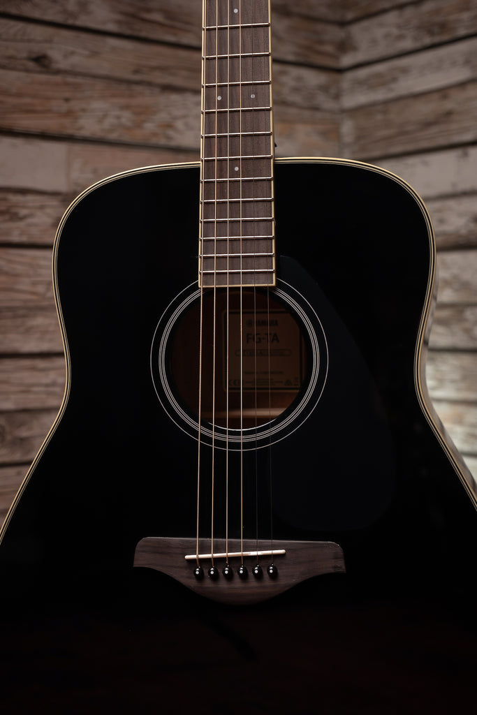 Yamaha FG-TA TransAcoustic Dreadnought Guitar - Black