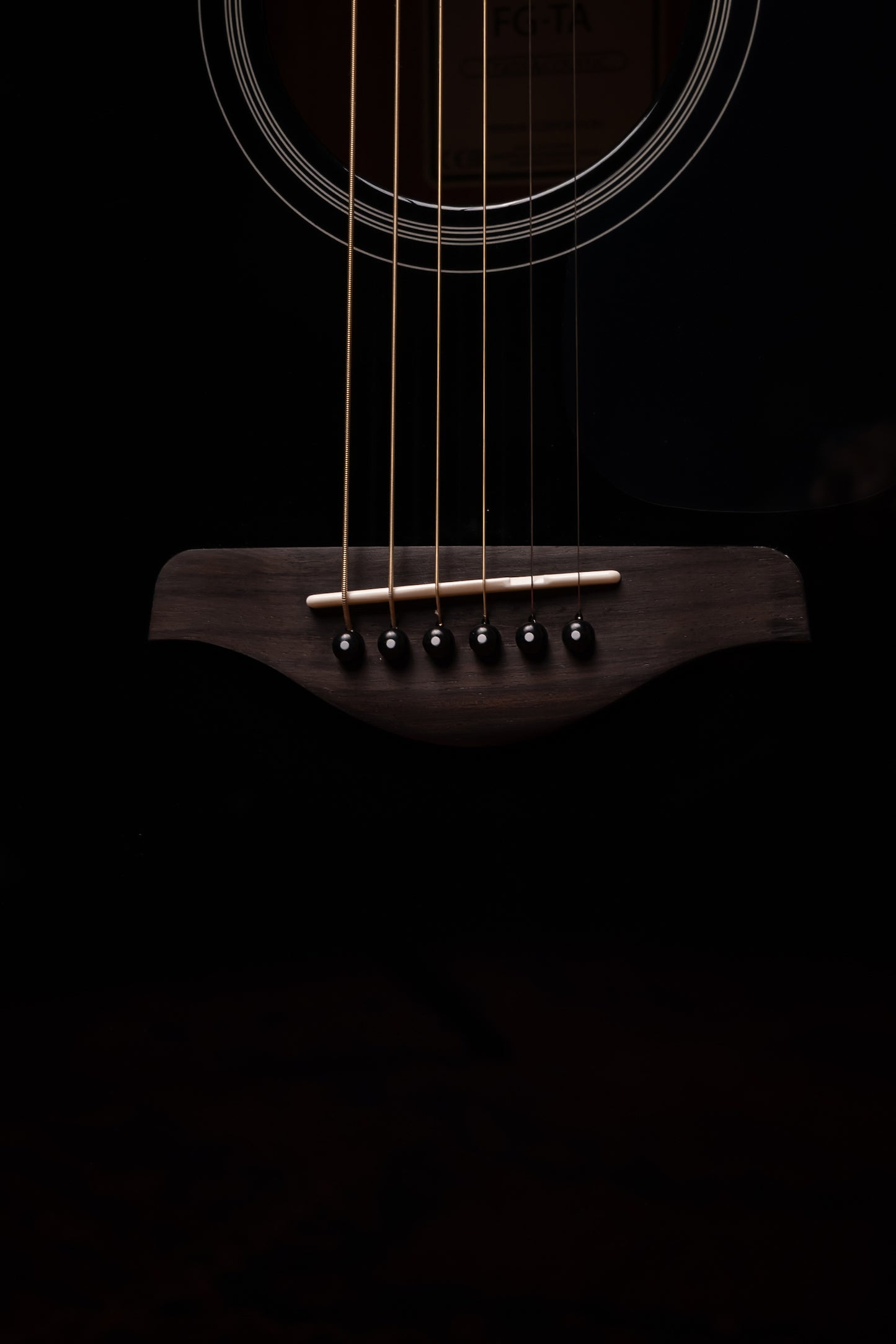 Yamaha FG-TA TransAcoustic Dreadnought Guitar - Black