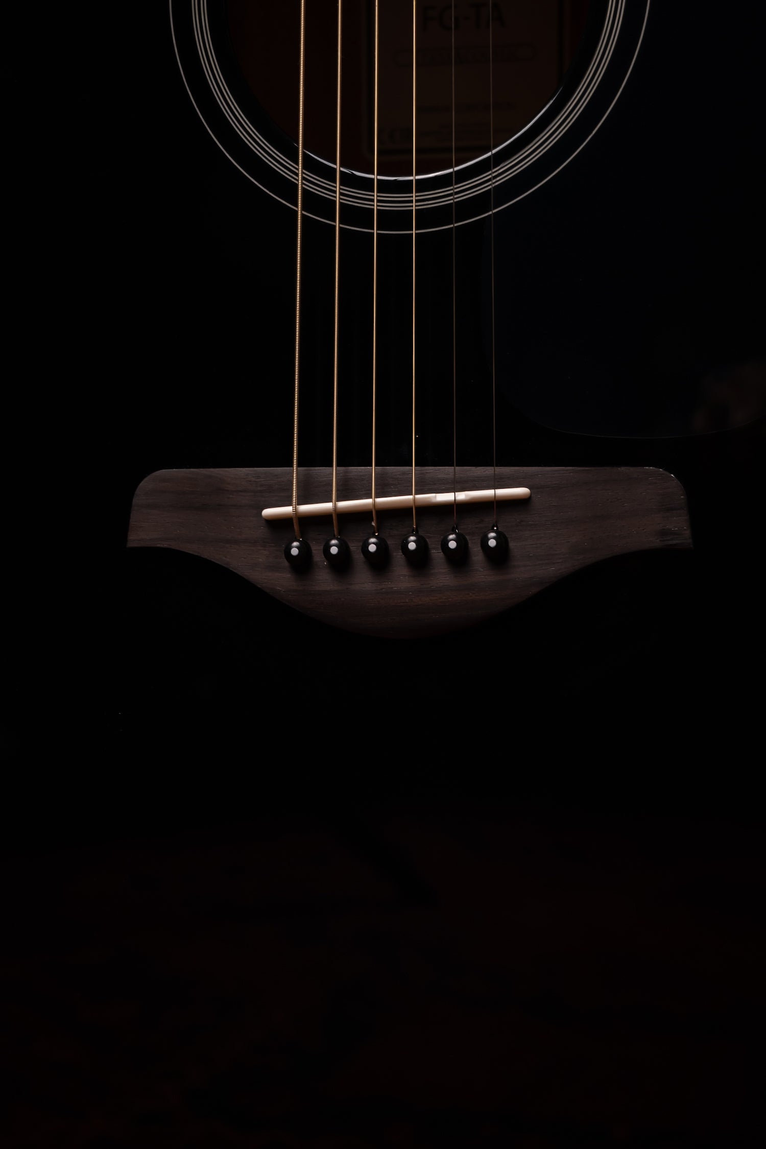Yamaha FG-TA TransAcoustic Dreadnought Guitar - Black