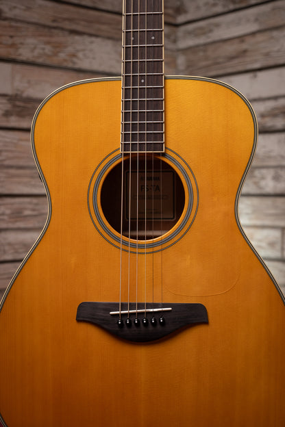 Yamaha FS-TA TransAcoustic Acoustic-Electric Concert Guitar - Vintage Tint