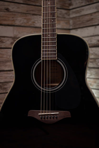 Yamaha FG-TA TransAcoustic Dreadnought Guitar - Black