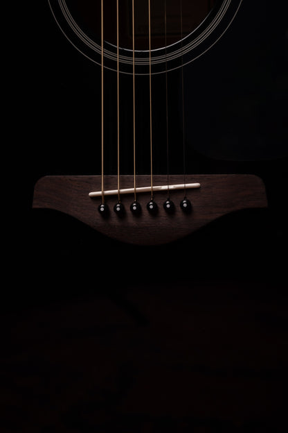 Yamaha FG-TA TransAcoustic Dreadnought Guitar - Black