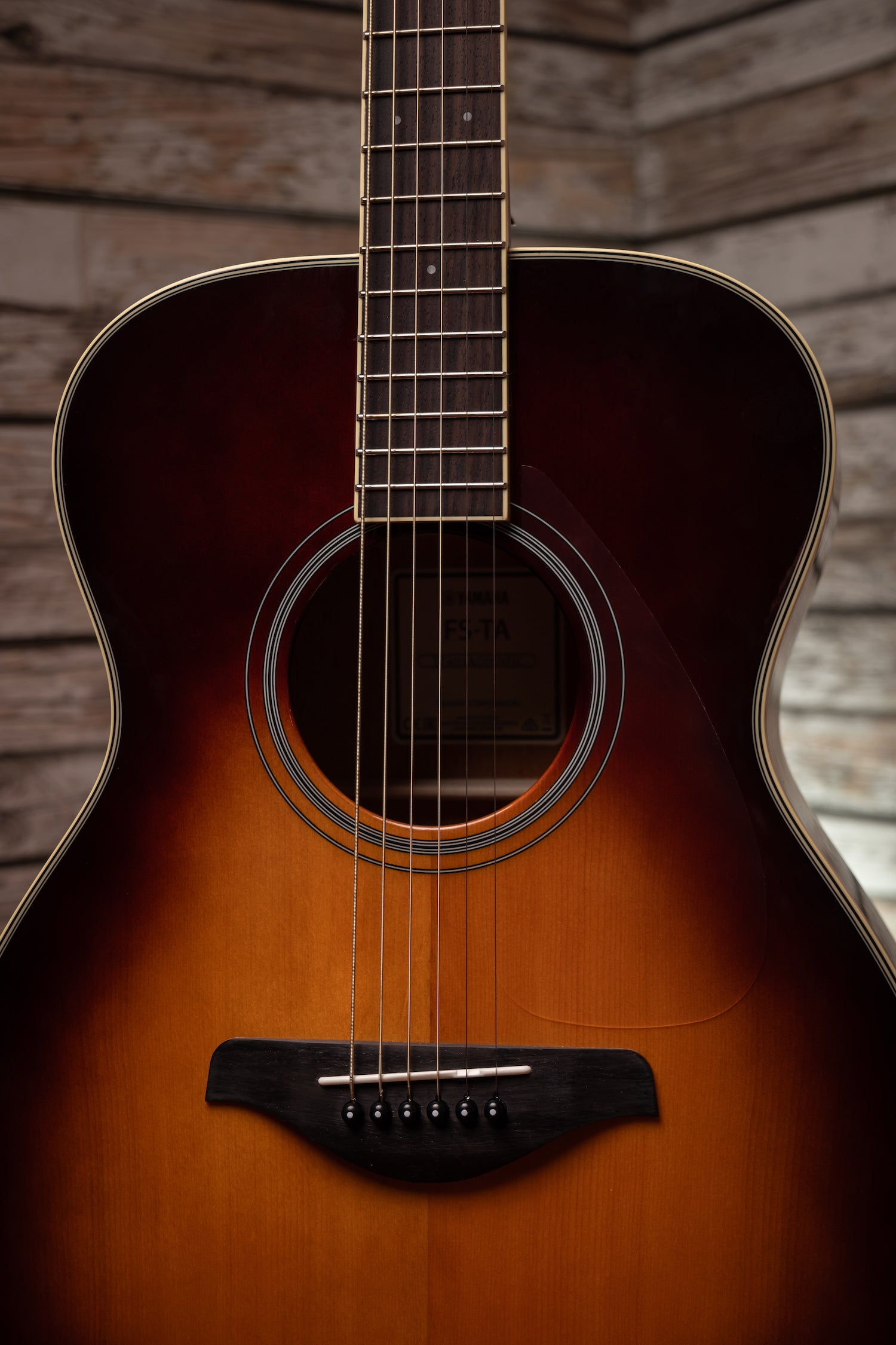 Yamaha FS-TA TransAcoustic Concert Acoustic Guitar - Brown Sunburst