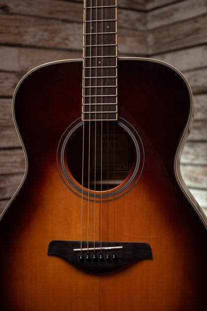 Yamaha FS-TA TransAcoustic Concert Acoustic Guitar - Brown Sunburst