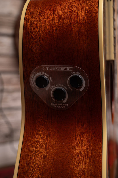 Yamaha FG-TA TransAcoustic Dreadnought Guitar - Brown Sunburst