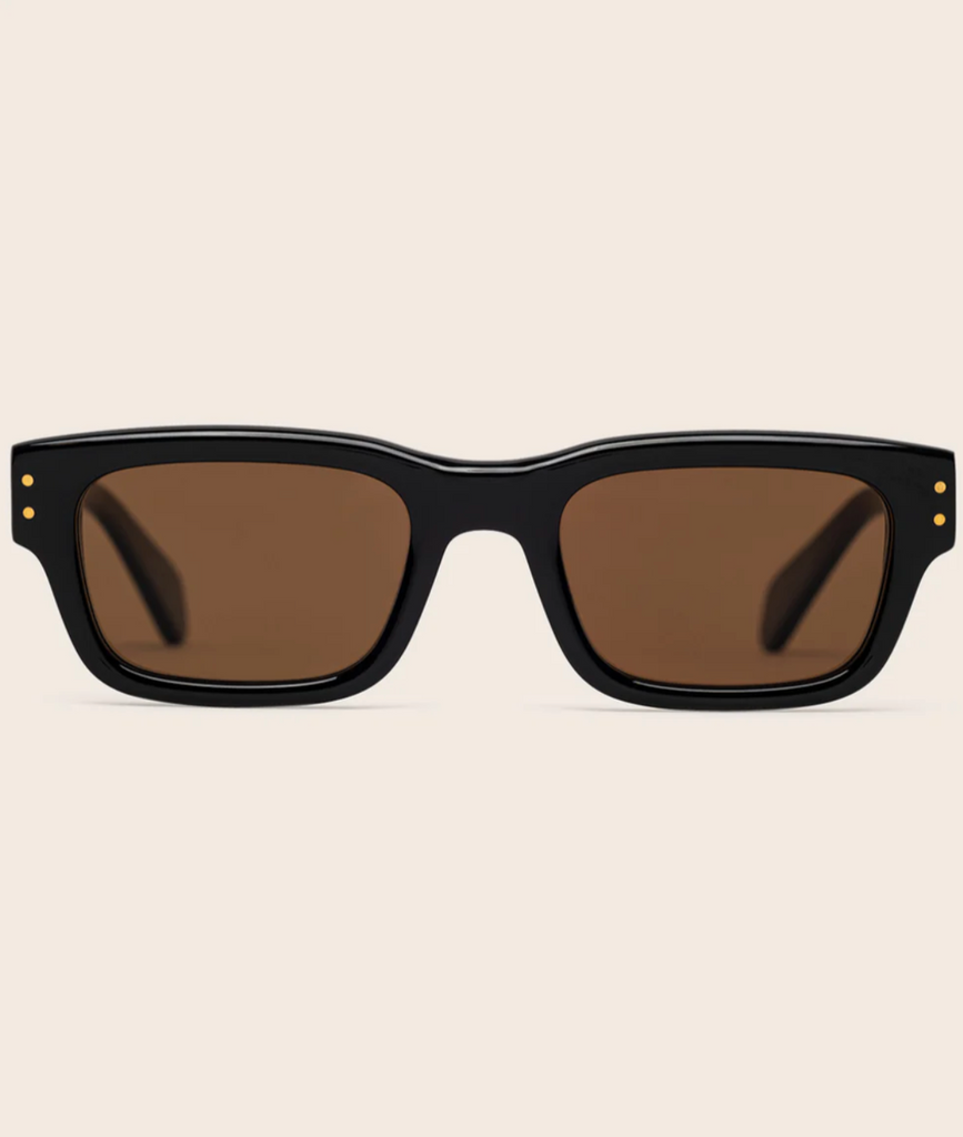 Johann Wolff Sunglasses - Konrad in Black w/ Brown Polarized Lenses