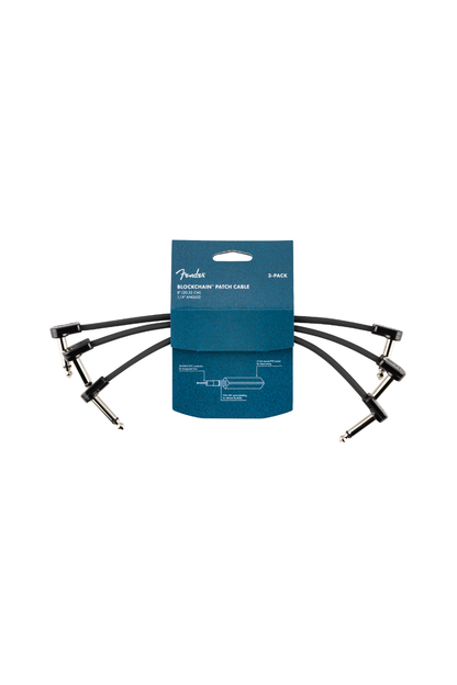 Fender Blockchain Patch Cable 8” 3-Pack