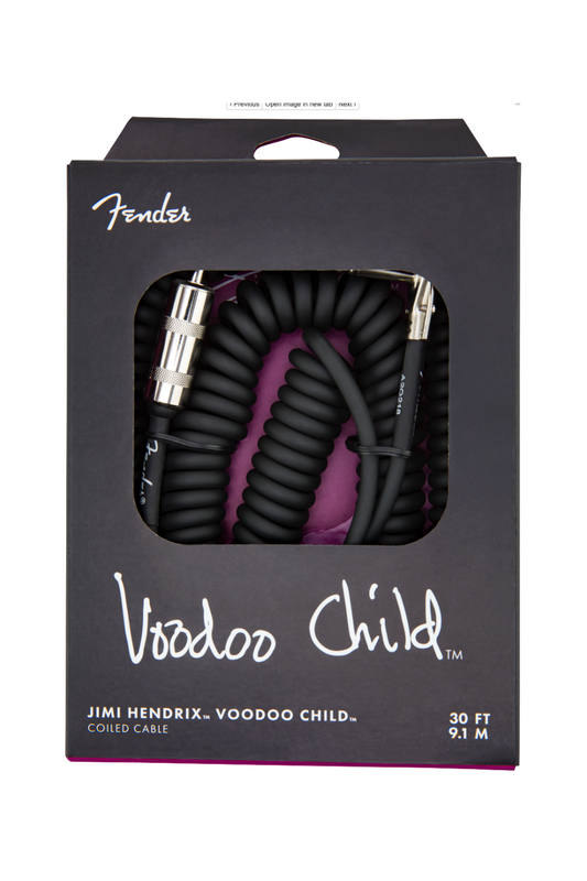 Fender Jimi Hendrix Voodoo Child Coiled Cable - Black