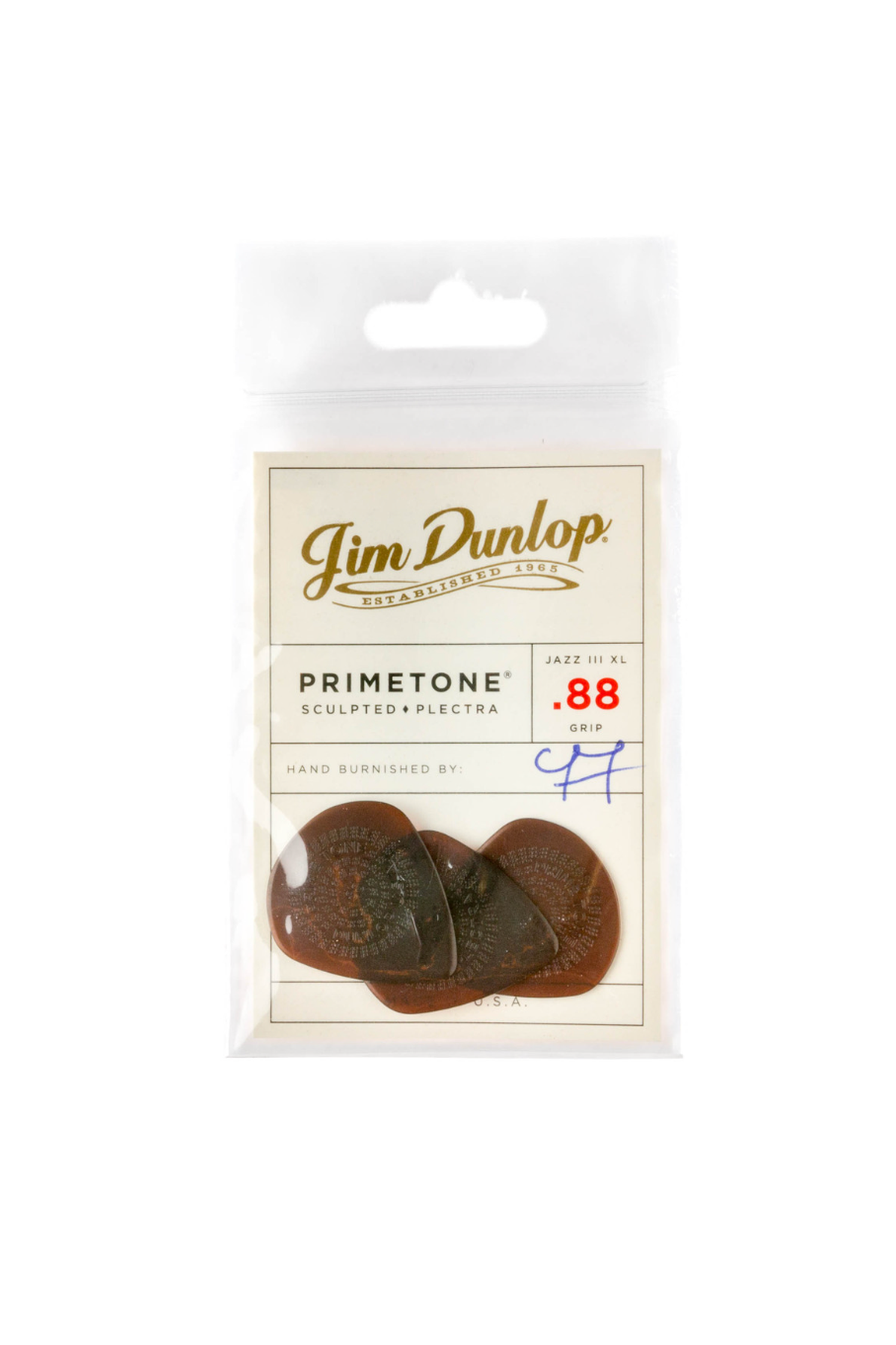 Dunlop Primetone Jazz III XL Grip Pick .88mm