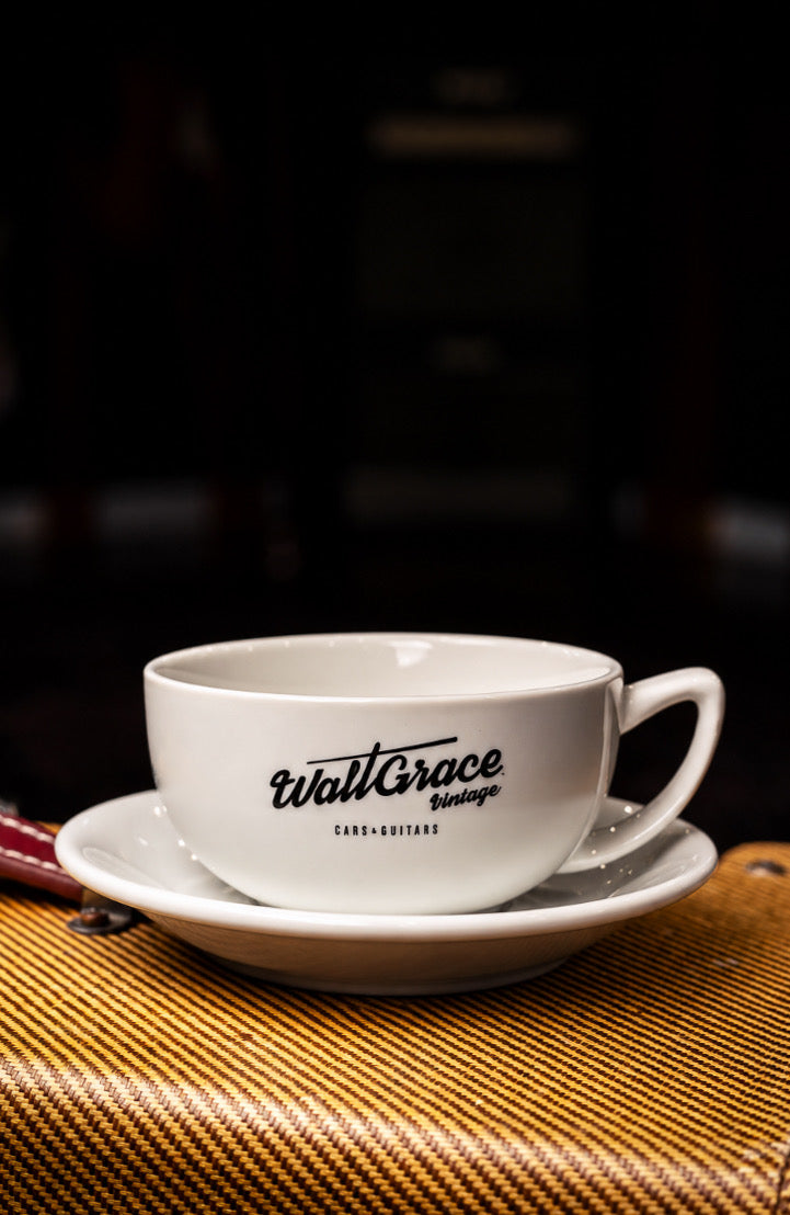 Walt Grace Vintage 16 oz Coffee Mug with Saucer