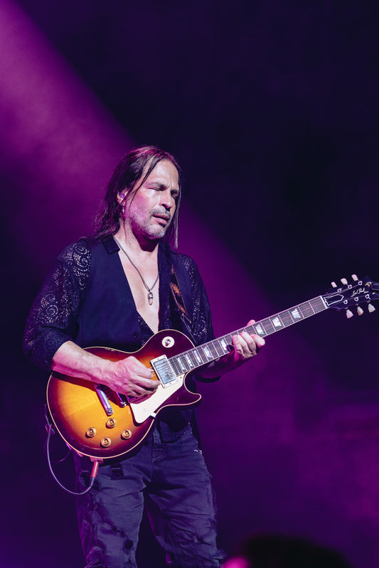 2022 Gibson Custom Shop Sergio Vallin Owned and Stage Used Les Paul Standard Reissue 1958 Murphy Lab Ultra Light Aged Electric Guitar- Bourbon Burst