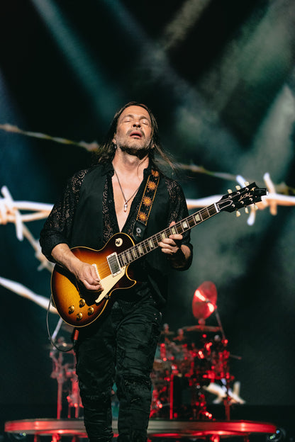 2022 Gibson Custom Shop Sergio Vallin Owned and Stage Used Les Paul Standard Reissue 1958 Murphy Lab Ultra Light Aged Electric Guitar- Bourbon Burst