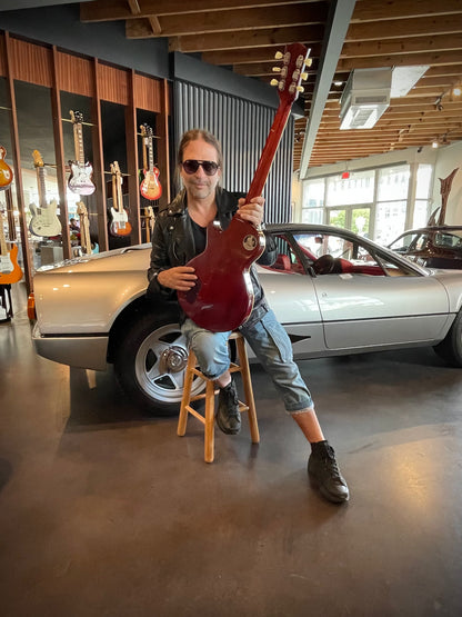 2022 Gibson Custom Shop Sergio Vallin Owned and Stage Used Les Paul Standard Reissue 1958 Murphy Lab Ultra Light Aged Electric Guitar- Bourbon Burst