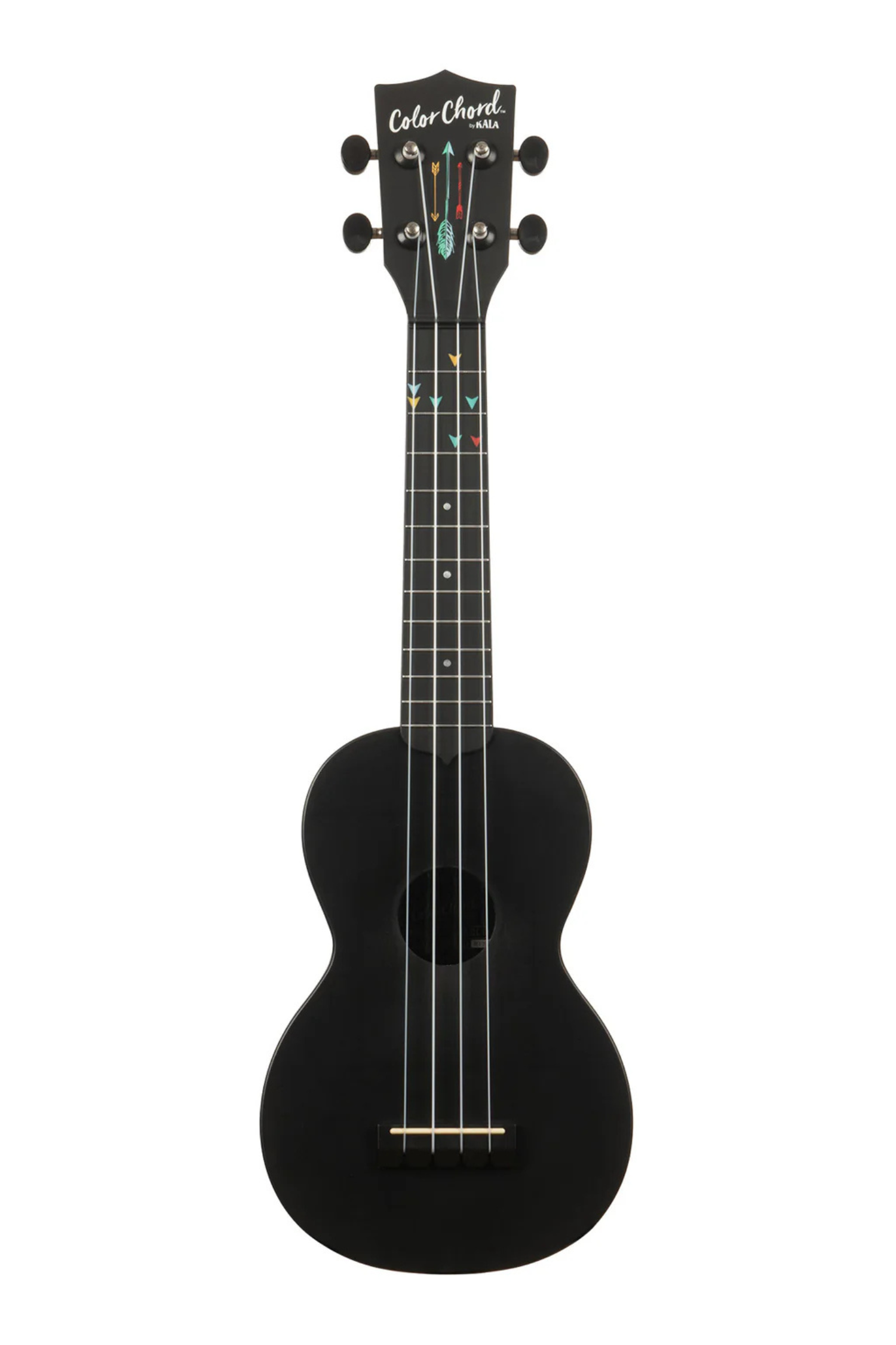 Kala Learn To Play Color Chord Soprano Ukulele Pack -  Black