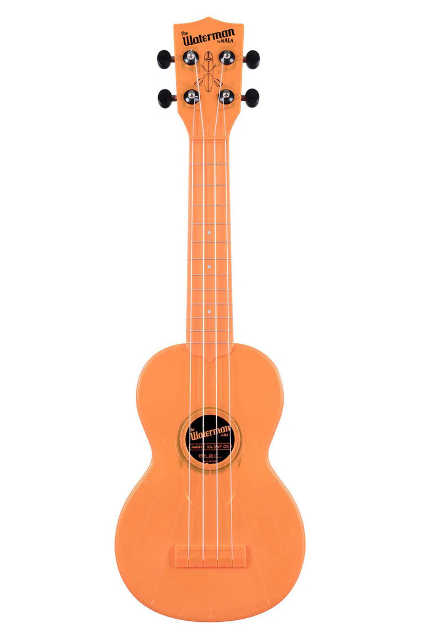 Kala The Waterman Soprano Ukulele - Fluorescent Orange