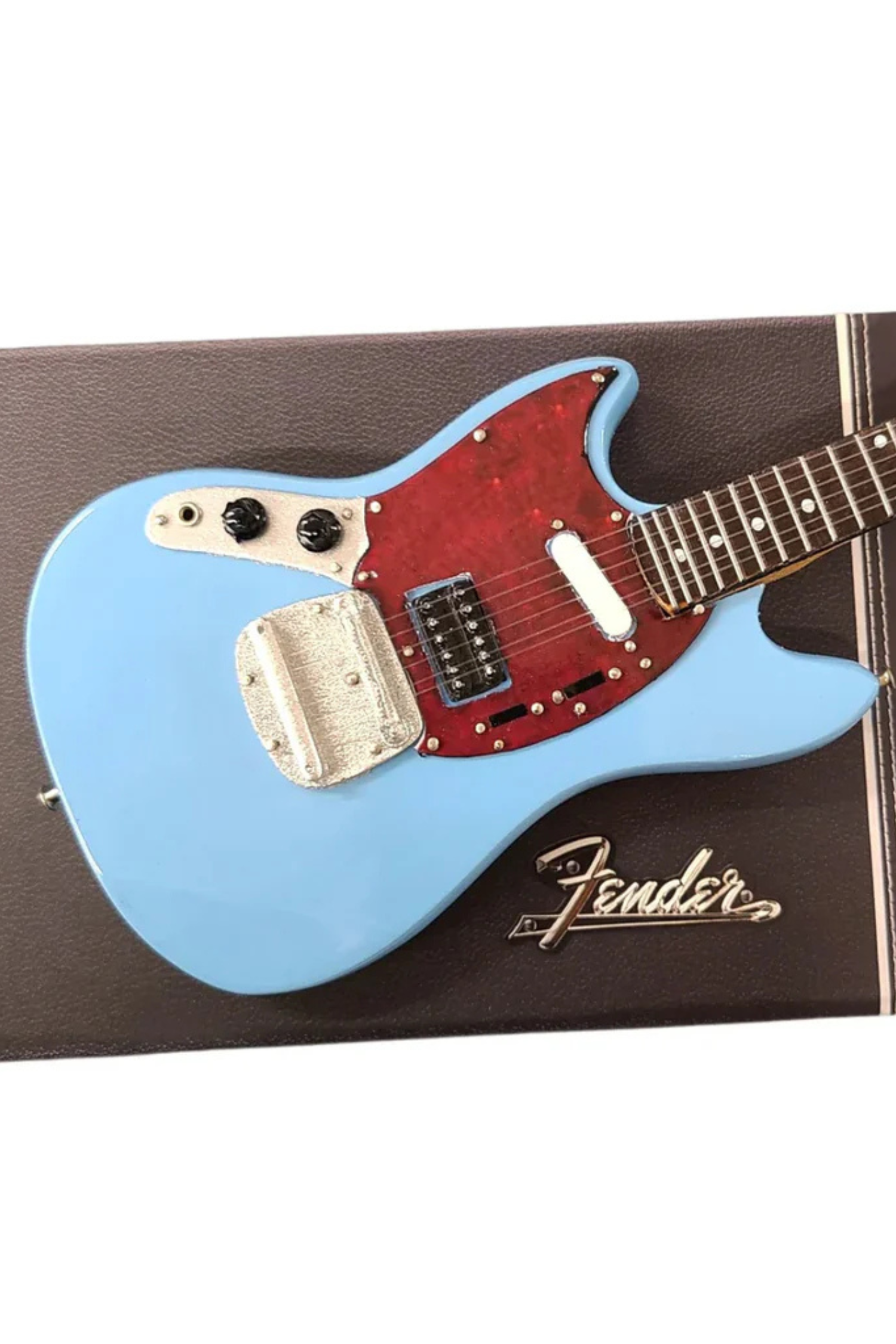 "Kurt Cobain" Fender Mustang Sonic Blue - Mini Guitar