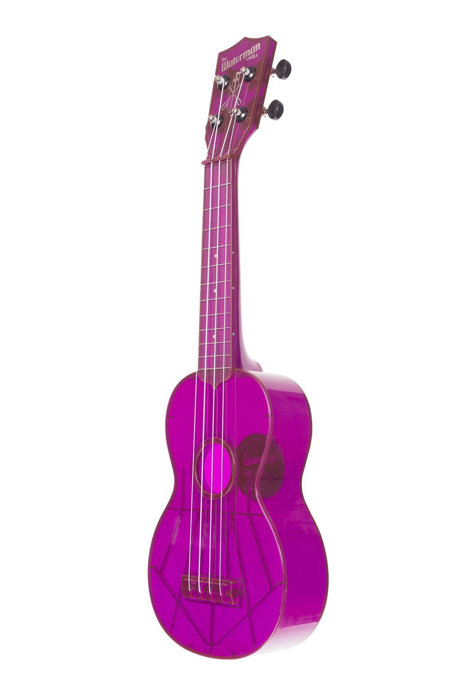 Kala The Waterman Soprano Ukulele - Fluorescent Purple Grape