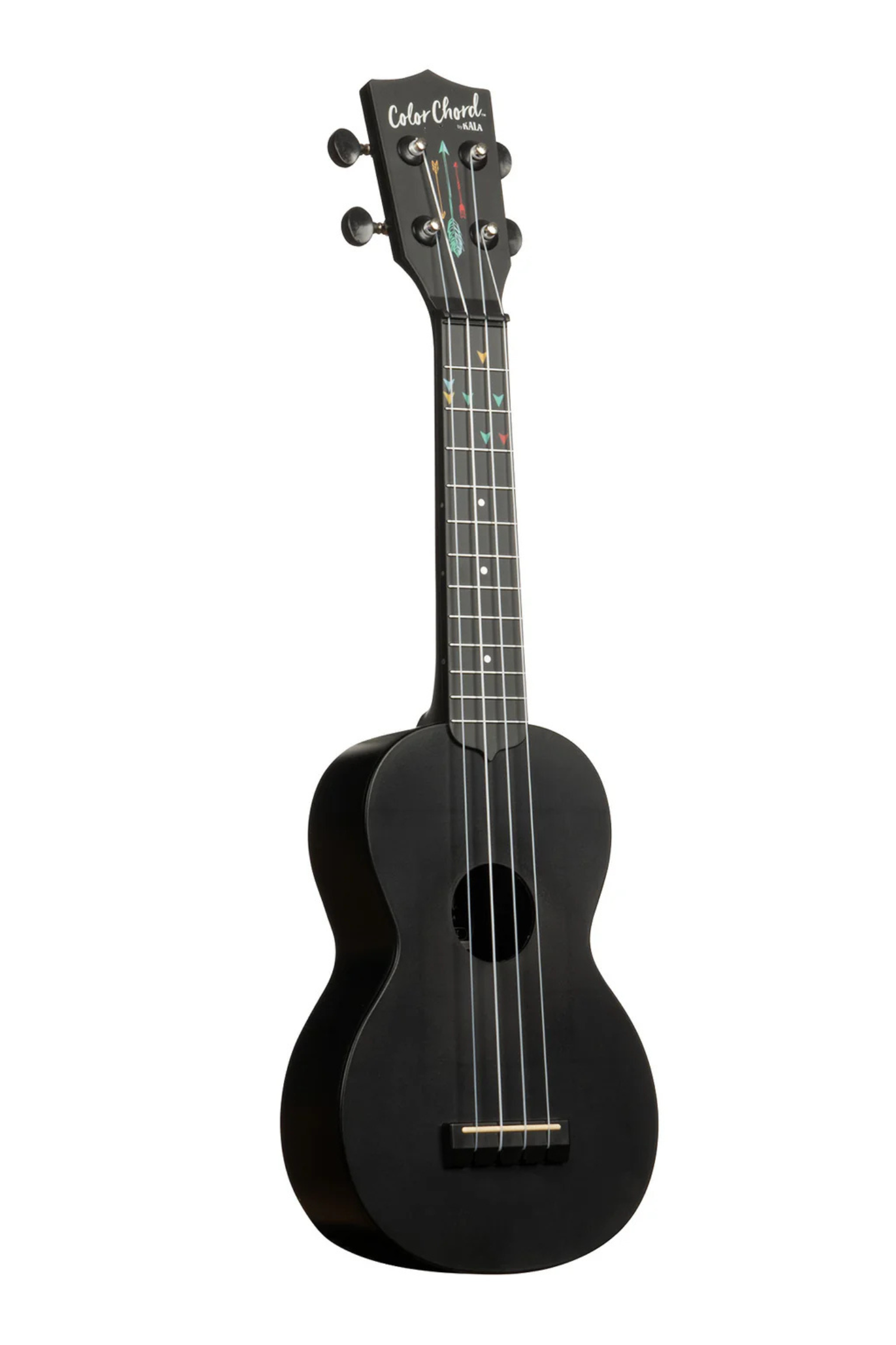 Kala Learn To Play Color Chord Soprano Ukulele Pack -  Black