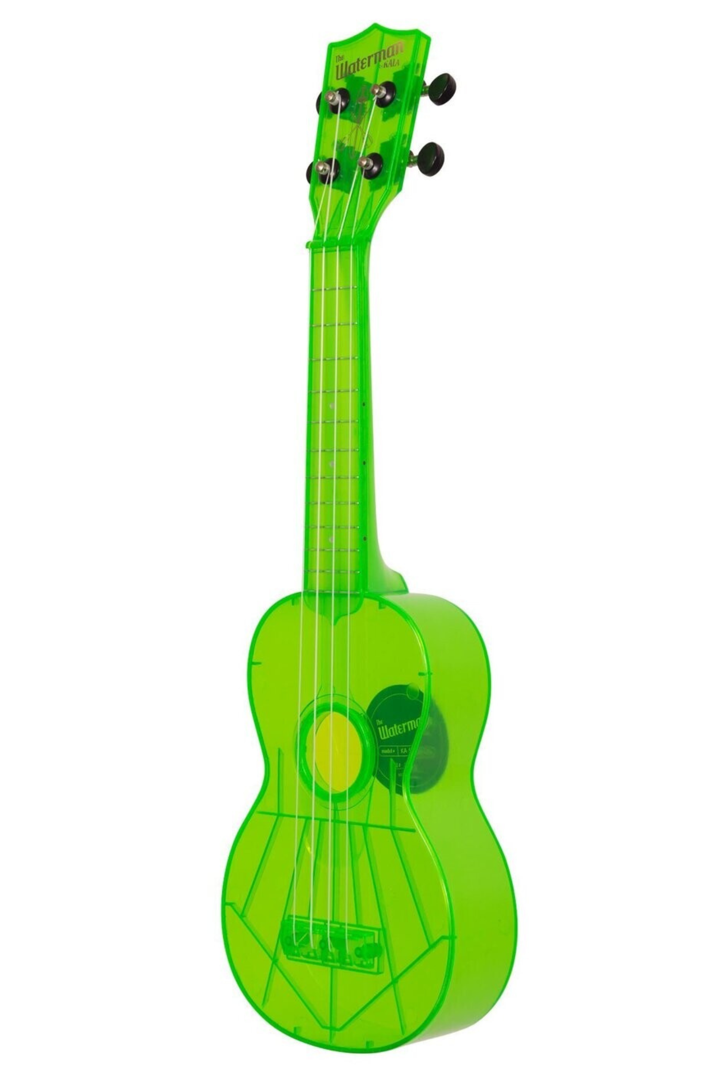 Kala The Waterman Soprano Ukulele - Fluorescent Sour Apple Green