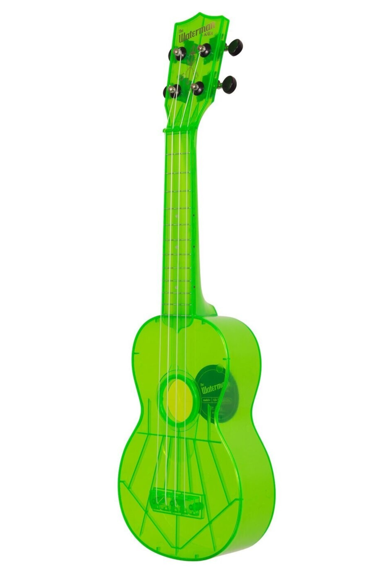 Kala The Waterman Soprano Ukulele - Fluorescent Sour Apple Green
